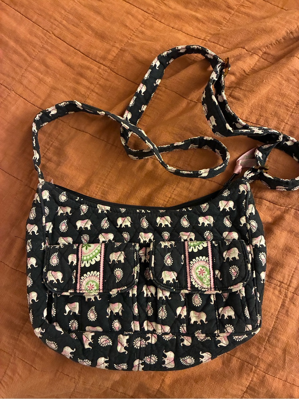 Vera Bradley Libby Crossbody - Pink Elephant